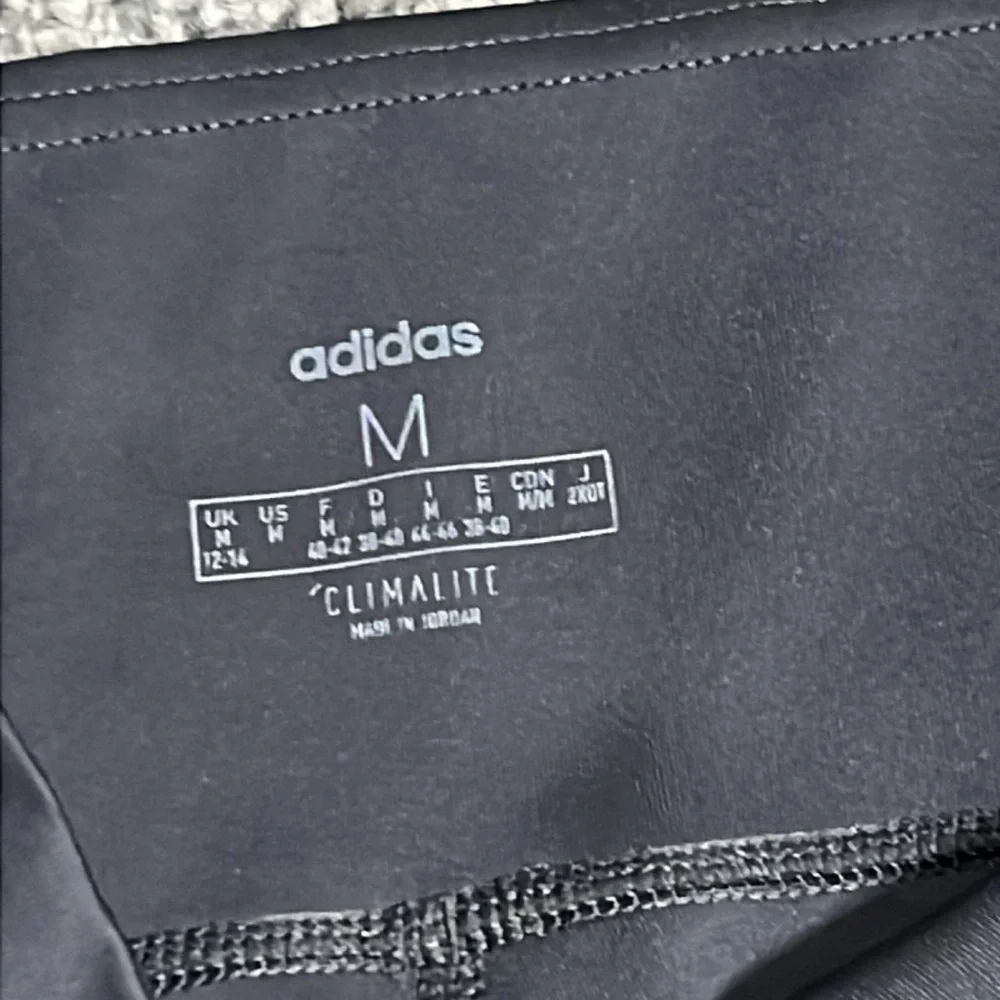 🌸4/$20🌸Adidas Climalite Black Leggings Size Medium EUC - Picture 5 of 6